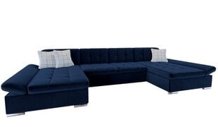 Izvelkamais stūra dīvāns Alia, tumši zils цена и информация | Угловые диваны | 220.lv