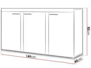 Комод Rumba цена и информация | Шкафчики в гостиную | 220.lv
