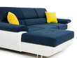 Izvelkamais stūra dīvāns Cotere Mini, pelēks, stūris labajā pusē cena un informācija | Dīvāni | 220.lv