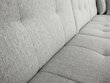 Izvelkamais stūra dīvāns Bergen, pelēks/balts cena un informācija | Dīvāni | 220.lv