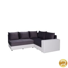 Izvelkamais stūra dīvāns Bono, balts/pelēks, ar stūri labajā pusē cena un informācija | Stūra dīvāni | 220.lv