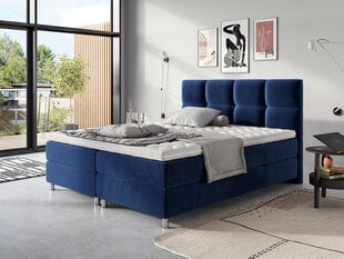 Kontinentālā gulta Dave, 140 x 200 cm, tumši zila цена и информация | Кровати | 220.lv