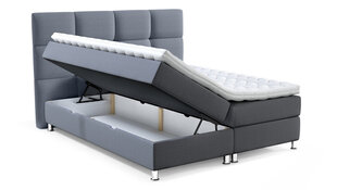 Kontinentālā gulta Dave, 140 x 200 cm, gaiši pelēka цена и информация | Кровати | 220.lv