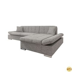 Izvelkamais stūra dīvāns Malwi, pelēks cena un informācija | Stūra dīvāni | 220.lv
