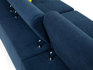 Izvelkamais stūra dīvāns Cotere Mini, pelēks/balts, kreisais stūris cena un informācija | Dīvāni | 220.lv