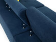 Izvelkamais stūra dīvāns Cotere Mini, pelēks/melns, kreisais stūris cena un informācija | Stūra dīvāni | 220.lv