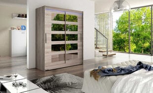 Шкаф с раздвижными дверями WESTA / PRESTO V + LED цена и информация | Шкафы | 220.lv