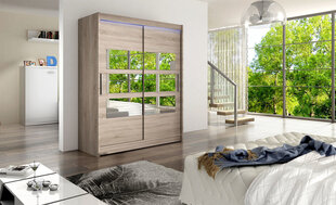 Шкаф с раздвижными дверями WESTA / PRESTO VII + LED цена и информация | Шкафы | 220.lv
