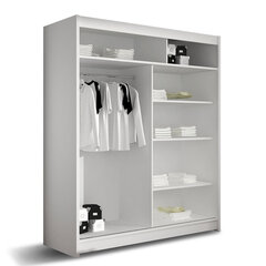 Шкаф с раздвижными дверями WESTA / PRESTO S + LED цена и информация | Шкафы | 220.lv