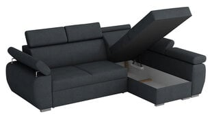 Izvelkamais stūra dīvāns BOSTON MINI, brūns, stūris labajā pusē cena un informācija | Stūra dīvāni | 220.lv
