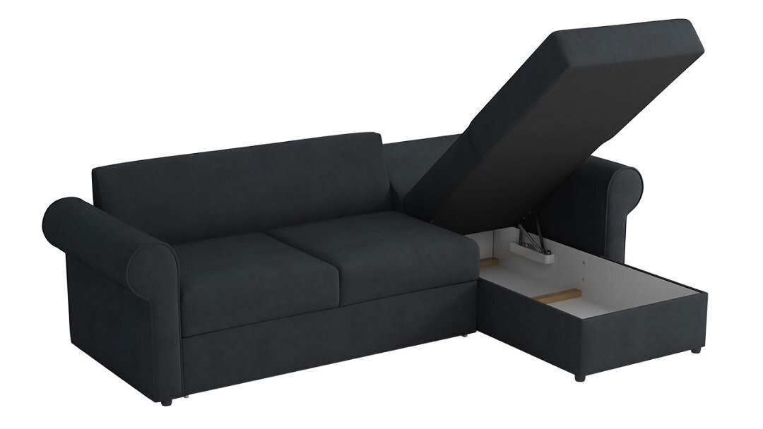 Izvelkamais stūra dīvāns MONACO, tumši zaļš cena un informācija | Dīvāni | 220.lv