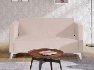 Dīvāns SZAFIR 2, rozā, balta kāju apdare цена и информация | Диваны | 220.lv