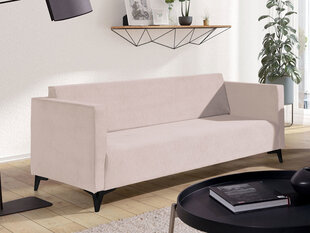 Dīvāns SZAFIR 3, rozā, melna kāju apdare cena un informācija | Dīvāni | 220.lv