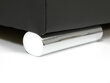 Izvelkamais stūra dīvāns NIKO BIS + LED, balts/pelēks, stūris labajā pusē cena un informācija | Dīvāni | 220.lv