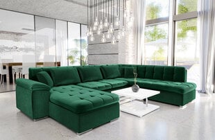 Izvelkamais stūra dīvāns Niko, zaļš cena un informācija | Dīvāni | 220.lv