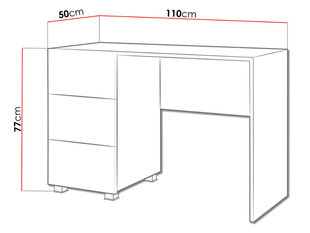 Письменный стол Calabrini цена и информация | Компьютерные, письменные столы | 220.lv