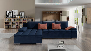 Izvelkamais stūra dīvāns Bangkok, zils/rozā cena un informācija | Stūra dīvāni | 220.lv