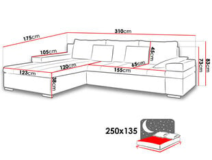 Угловой диван-кровать Bangkok цена и информация | Диваны | 220.lv