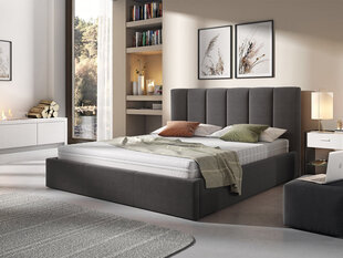 Кровать Nick 180x200 см с подъемным основанием, серая цена и информация | Кровати | 220.lv