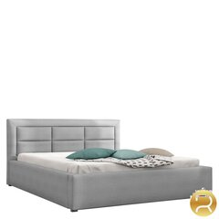 Кровать Clasic 140x200 см с выдвижным основанием, серый цена и информация | Кровати | 220.lv