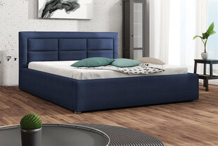 Кровать Clasic 140x200 см с выдвижным основанием, синяя цена и информация | Кровати | 220.lv