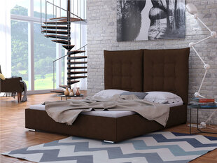 Кровать Szymek 140x200 см с подъемным основанием, серый с узором цена и информация | Кровати | 220.lv