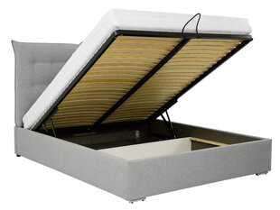 Кровать Szymek 160x200 см с подъемным основанием, коричневая с узором цена и информация | Кровати | 220.lv