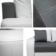 Dīvāns Mono II, balts/melns cena un informācija | Dīvāni | 220.lv