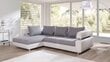 Izvelkamais stūra dīvāns Panama, balts/pelēks cena un informācija | Stūra dīvāni | 220.lv