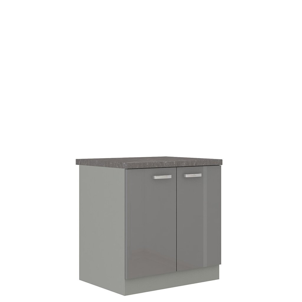 Virtuves skapītis 2 drzwi GREY 80 D 2F BB MULTILINE цена и информация | Virtuves skapīši | 220.lv