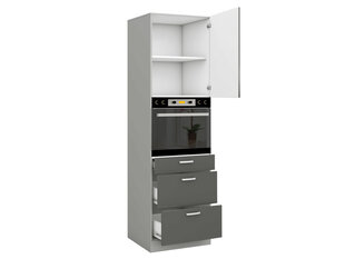 Кухонный шкаф GREY 60 DPS-210 3S 1F MULTILINE цена и информация | Шкафы | 220.lv