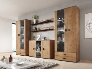 Секция с подсветкой Cama Meble Soho X, коричневая цена и информация | Секции | 220.lv