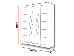 Шкаф с раздвижными дверями Talin V цена и информация | Гардероб | 220.lv