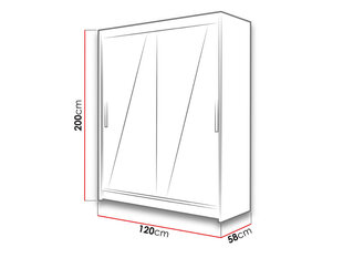 Шкаф Miami VIII + LED подсветка цена и информация | Шкафы | 220.lv