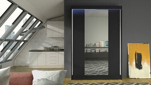 Шкаф с раздвижными дверями Lino II + LED цена и информация | Шкафы | 220.lv