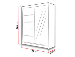 Шкаф с раздвижными дверями Lino III цена и информация | Шкафы | 220.lv