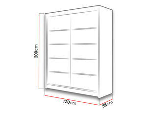 Шкаф с раздвижными дверями Lino IV цена и информация | Шкафы | 220.lv