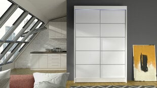 Шкаф с раздвижными дверями Lino IV + LED подсветка цена и информация | Шкафы | 220.lv