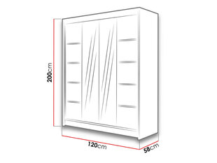 Шкаф с раздвижными дверями Lino V цена и информация | Шкафы | 220.lv