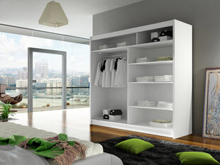 Шкаф с раздвижными дверями Bega VIII + LED подсветка цена и информация | Шкафы | 220.lv