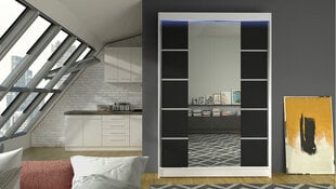 Шкаф с раздвижными дверями Lino V+ LED подсветка цена и информация | Шкафы | 220.lv