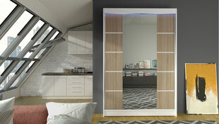 Шкаф с раздвижными дверями Lino V+ LED подсветка цена и информация | Шкафы | 220.lv