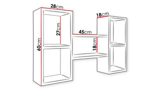 Настенная полка Trio цена и информация | Полки | 220.lv