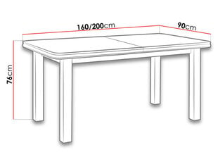 Раздвижной обеденный стол цена и информация | Кухонные и обеденные столы | 220.lv