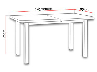 Раздвижной обеденный стол цена и информация | Кухонные и обеденные столы | 220.lv