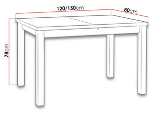 Раздвижной обеденный стол цена и информация | Кухонные и обеденные столы | 220.lv