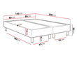 Kontinentālā gulta Lux 160x200cm + matracis цена и информация | Gultas | 220.lv