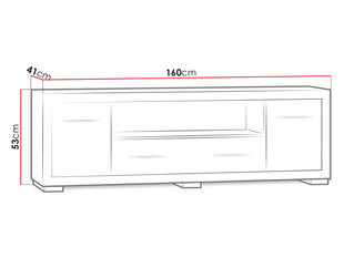 Тумбочка для телевизора Vegas цена и информация | Тумбы под телевизор | 220.lv