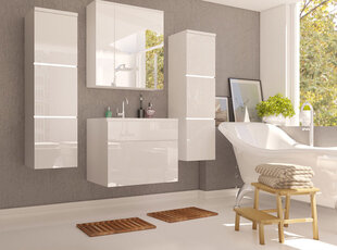 Vannas istabas komplekts + sifons Porto + LED cena un informācija | Vannas istabas mēbeļu komplekti | 220.lv