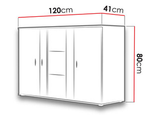 Комод Soho, белый цена и информация | Комоды | 220.lv